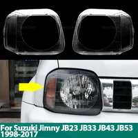 Carcasa transparente para faros delanteros, carcasa de lente, cubierta de cristal para faros delanteros Suzuki Jimny JB23 JB33 JB43 JB53 1998-2017