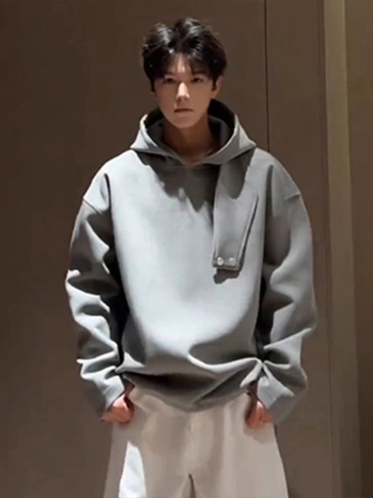 

Ay Cleanfit Толстовка мужская осень-зима воздушный хлопок американский деконструированный тяжелый вес Jaet свободного покроя длинный све удобный