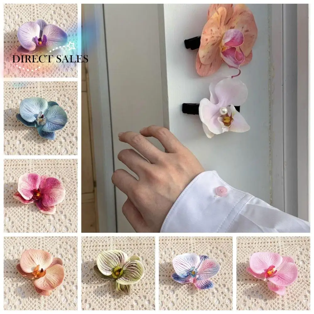 

DIY Jewelry Making Craft Simulated Flower Handmade Accessories Headdress Butterfly Orchid Flower Decoration Hairpin Student