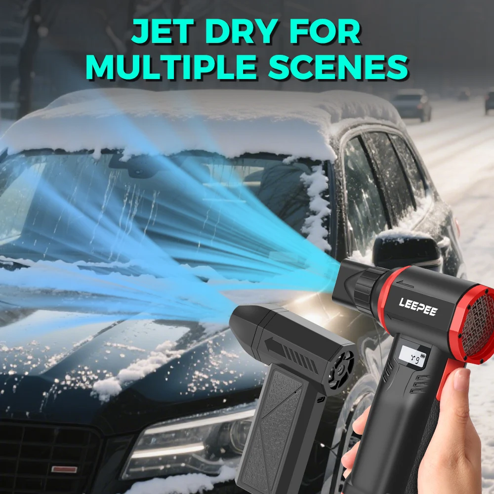 

Car Snow Blowing Air Duster Seat Dashboard Cleaner Turbo Blower Fan Cordless Air Pump Hand Fan Brushless Motor 600000/130000RPM