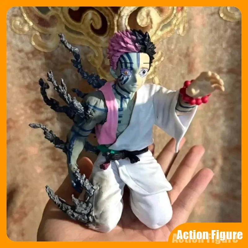 17cm In Stock Demon Slayer Akaza Hakuji Anime Figure Model Doll Action Figurine PVC Decoration Peripheral Desktop Ornament Toy