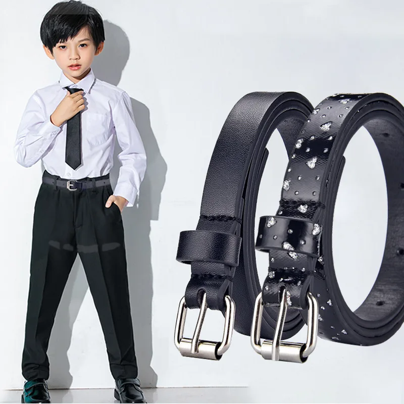 Hot Selling Children's Rainbow Belt Fashion Youth High-grade PU Boy's Girls's Show Perform Belt