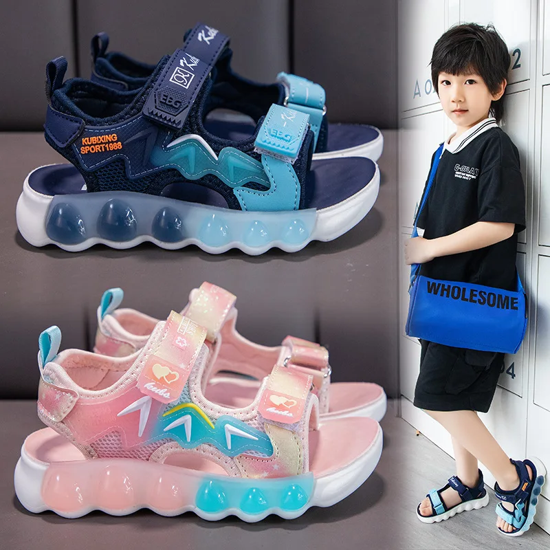 Girls 2024 Spring and Autumn New Love Korean Small Leather Shoes Large Children Soft Sole Foreign Air Butterfly