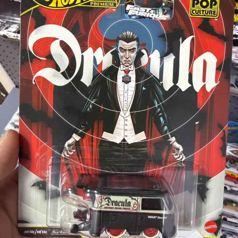 Nouvelle voiture de collection Hot Wheels Pop Culture Premium en métal moulé sous pression Hxd63 Kool Kombi Forza Audi 90 Quattro Dracula Cadeau surprise