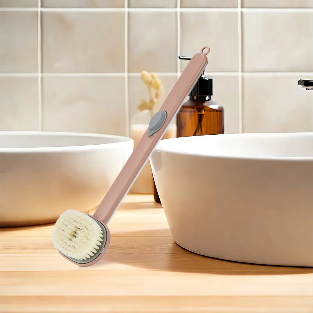 

Набор из 2-х щеток для душа с длинной ручкой, отшелушивающая щетка для тела с мягкой текстурой для ухода за кожей, мочалка для спины