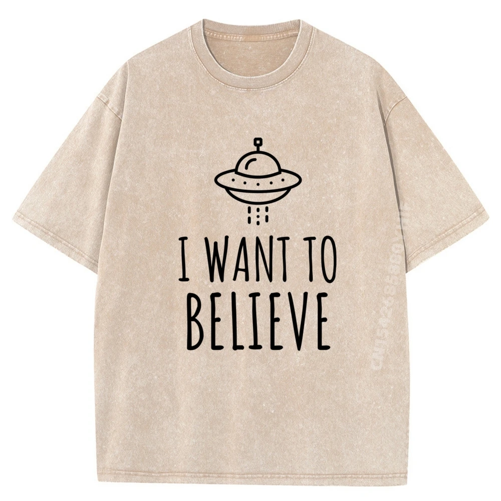 

Want Believe Long Oversized T Shirt Couples Graphic Shirts Mens Creative Printed Tees Casual Washed Clothes