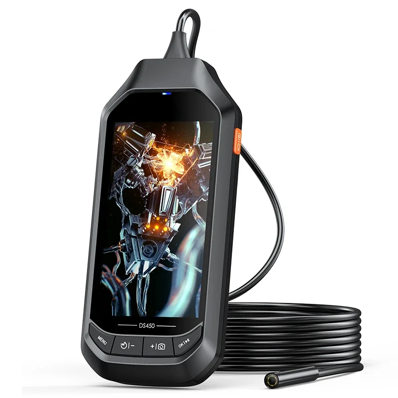 Industrial dedicated dual lens endoscope with screen, high-definition display screen camera, home appliance, automotive