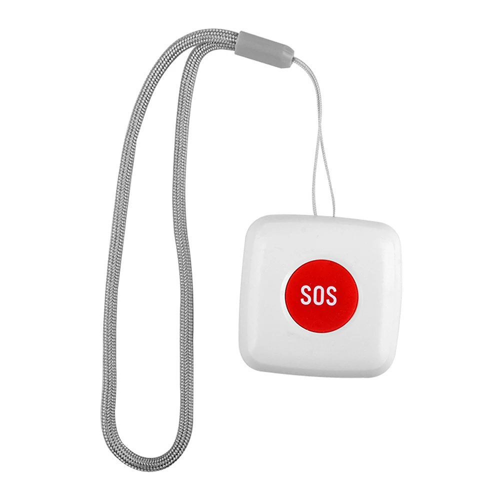 

Emergency Button Pager Graffiti Remote Call White for Elderly Patient