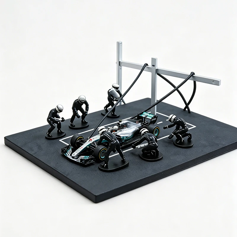 IXO For 1:43 Scale Car Model Pit Stop Crew Diorama Set Dolls Toys