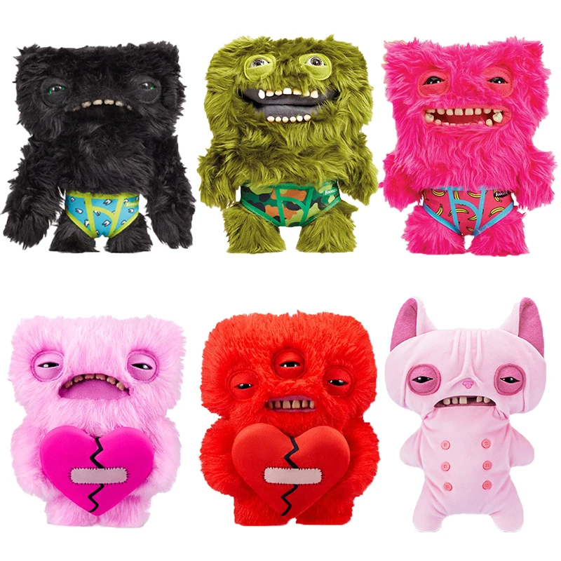 Fuggler Funny Ugly Teeth Monster Plush Toys Fugglera Wide-Eyed Weirdo Care Bears Love Fuggs Peluche Dolls Birthday Gifts