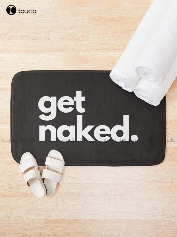 Get Naked Bath Mat Pink Bath Carpet