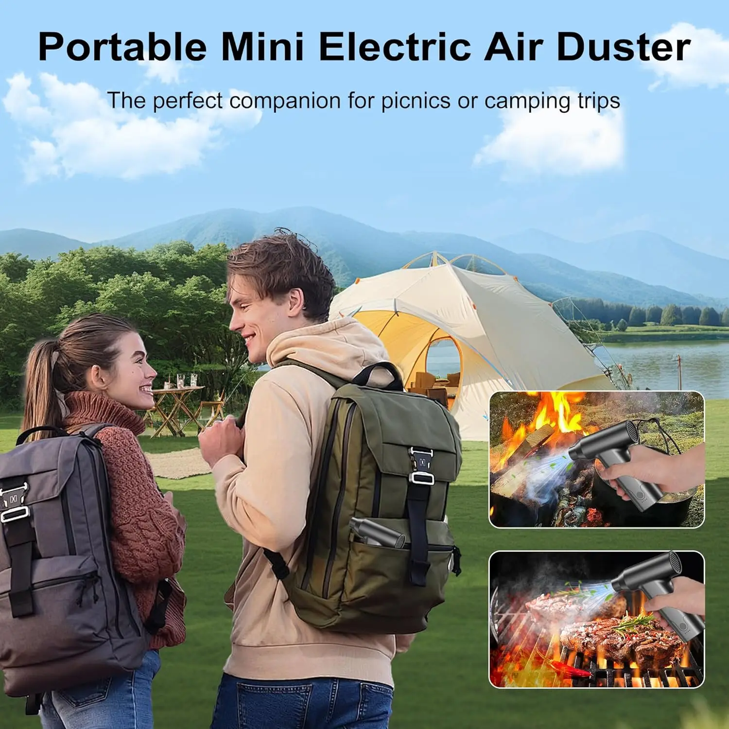 130000 rpm ミニ圧縮空気ダスターポータブル手持ちファン電動ターボファンジェットカードライヤー送風機屋外除雪