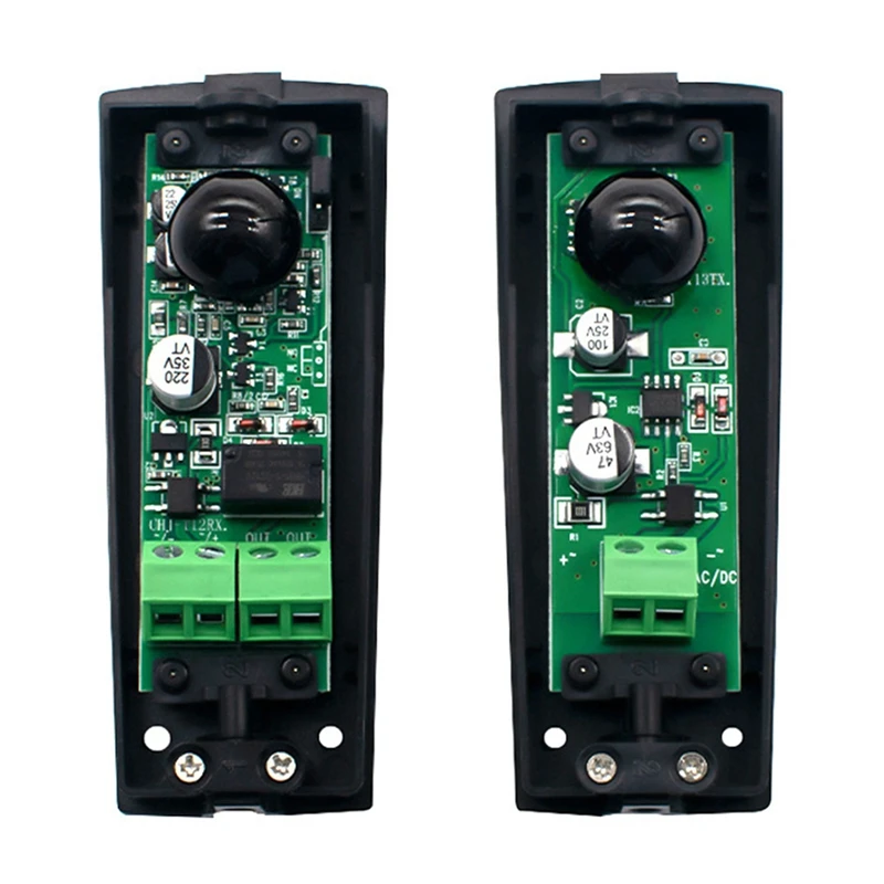 Infrared Sensor Detector For Automatic Gate Barrier Garage Infrared Detector Metal+PVC 1Set