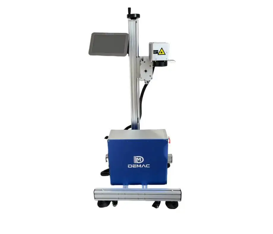 20W 30W 50W Fiber Laser Marking Hine Stainless Steel PP Plastic Aluminium Electroplating Paint Iron Coder Date Printer