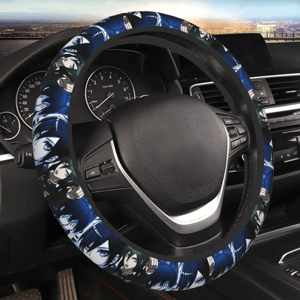 Ardan Sansuev Anime Steering Wheel Cover Universal 15 Inch Fun Car Accessories Anti Fouling and Anti Slip Protective Cover