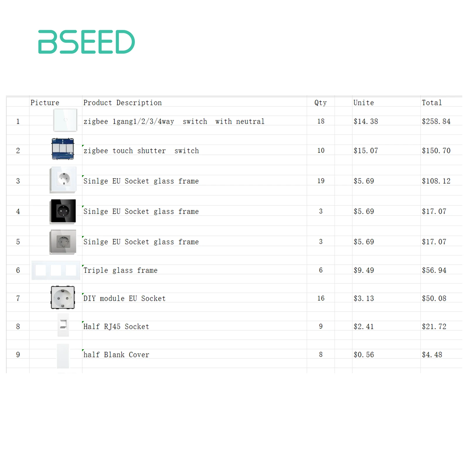 BSEED  customized products