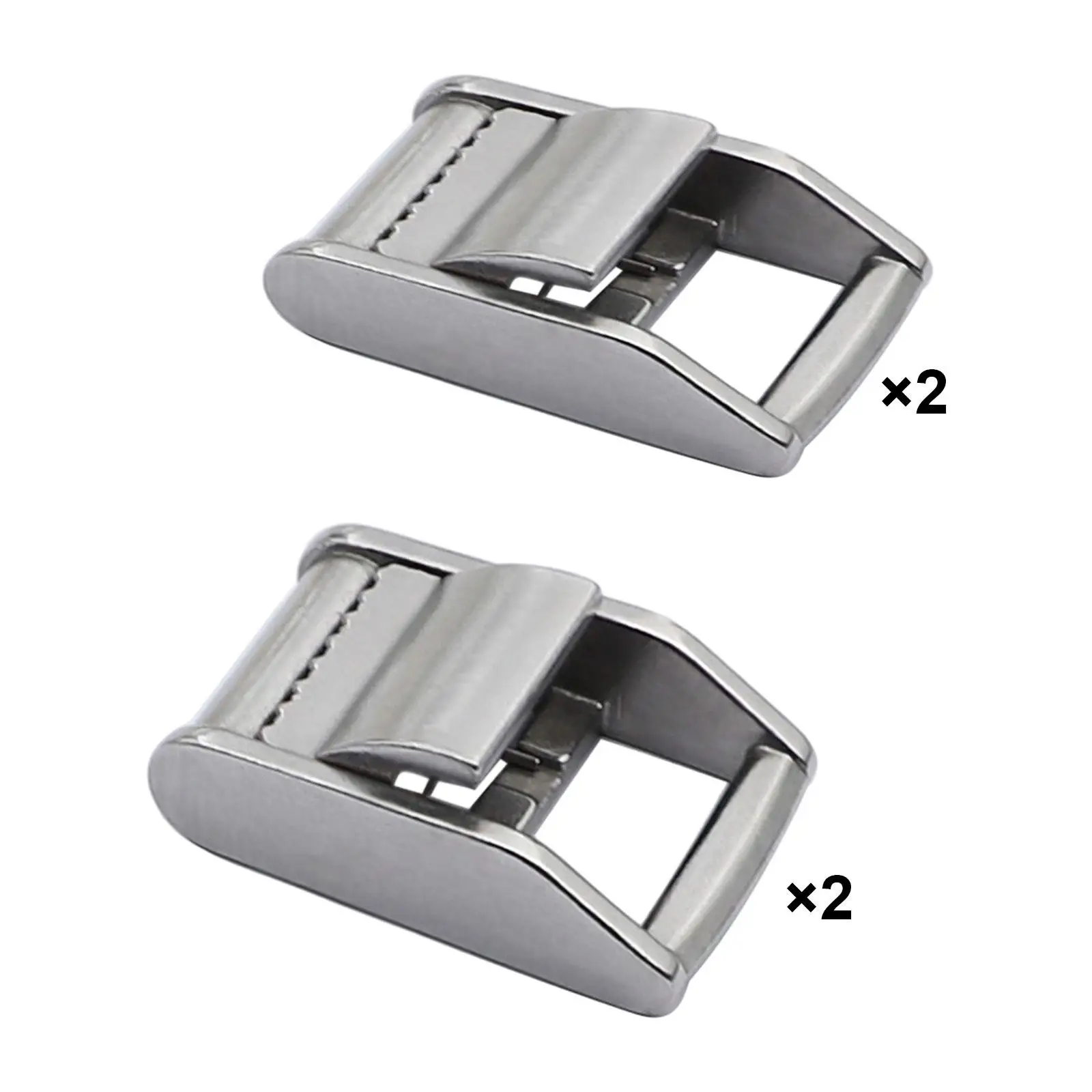 2Pcs Lock Slider Buckles Adjustable Multipurpose Metal Buckle Fasteners