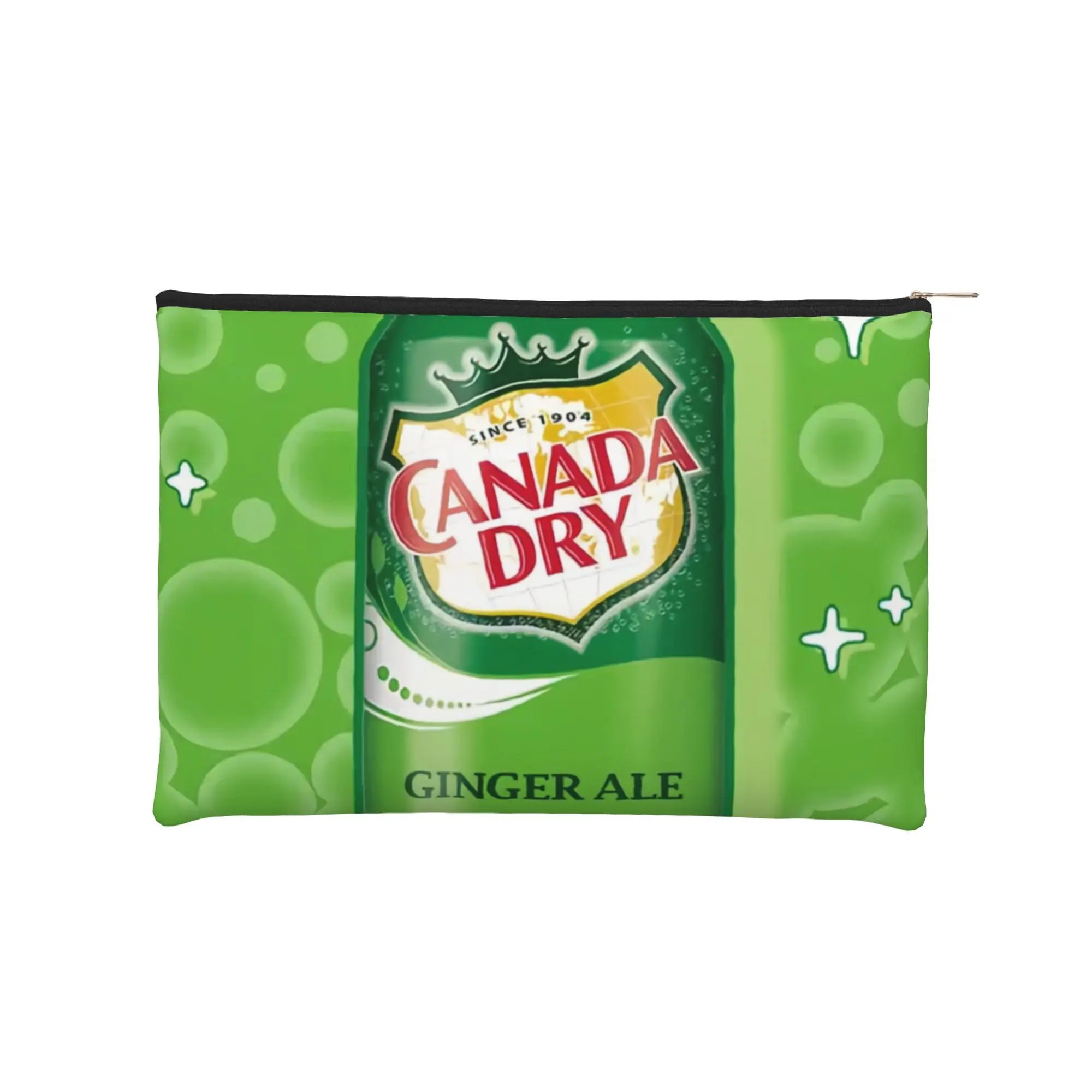 

Стильная косметичка Canada Dry Ginger Ale Green Can (2 шт.) на молнии, несессер Canada Dry
