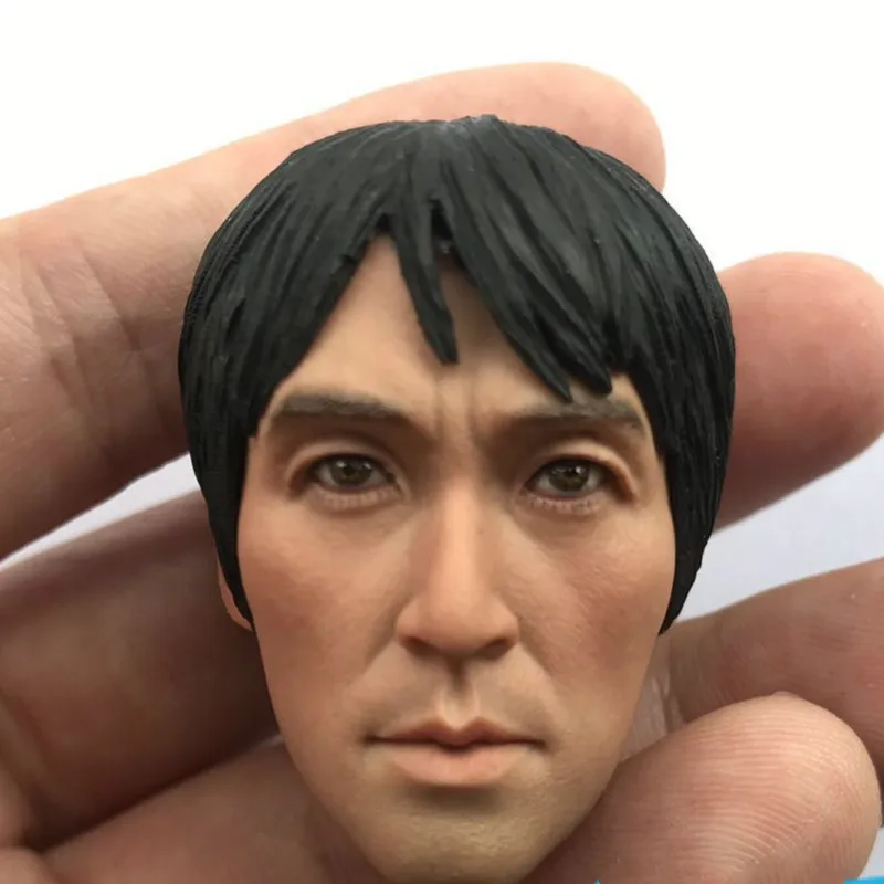 1/6 Scale Stephen Chow Head Sculpt Shaolin Soccer Male Soldier Head For 12inch Action Figure Collection