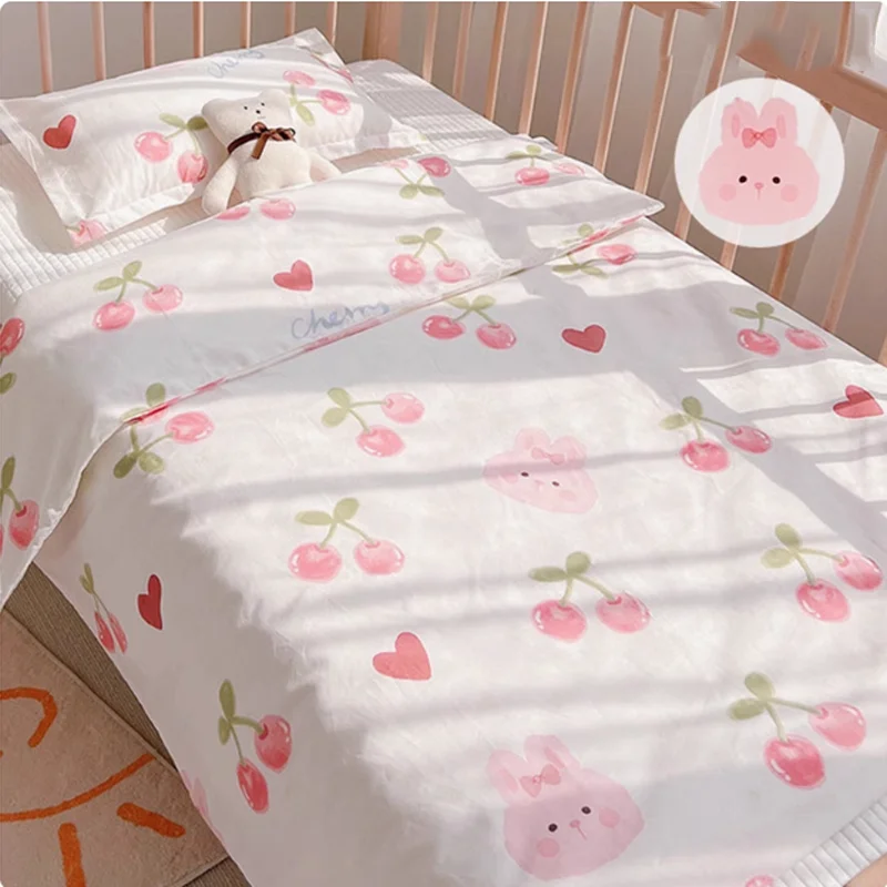 Cotton Baby Quilt Cover 150*120cm Nordic Style Baby Quilt Cover Without Filling 1pc Skin-friendly Newborns Duvet Cover Cartoon