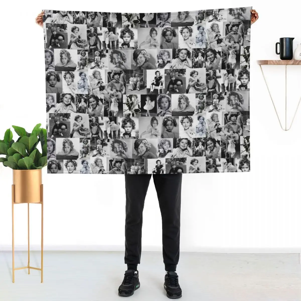

Shirley Temple Collage Throw Blanket Stylish Warm Blanket for Living Room Bedroom