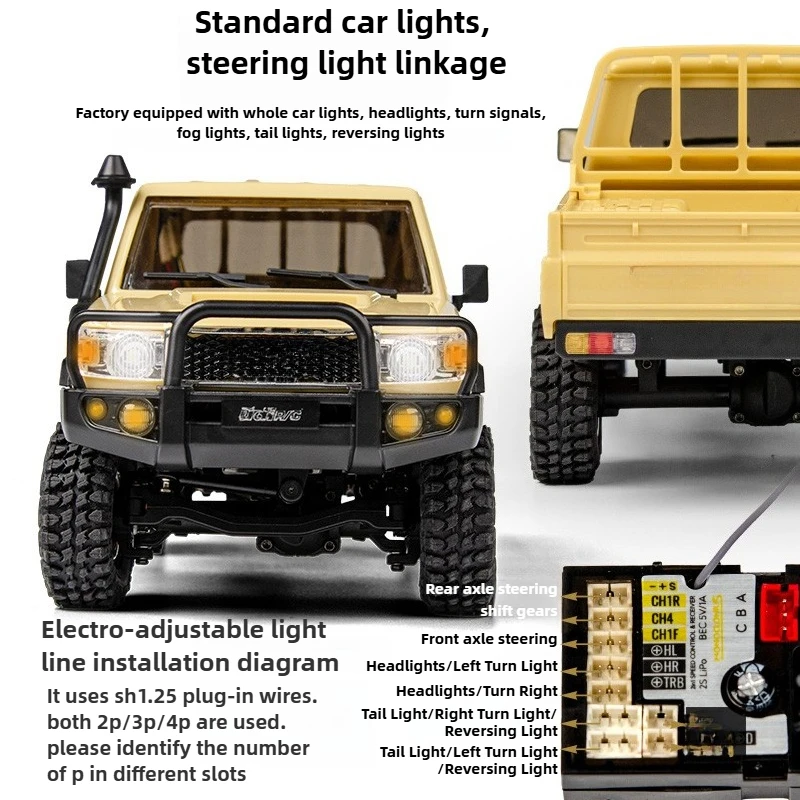 UDIRC UCX1801 PRO RC voiture 1/18 4WD Simulation sans brosse RC camionnette tout-terrain électrique télécommande voitures modèle jouet cadeau LC79