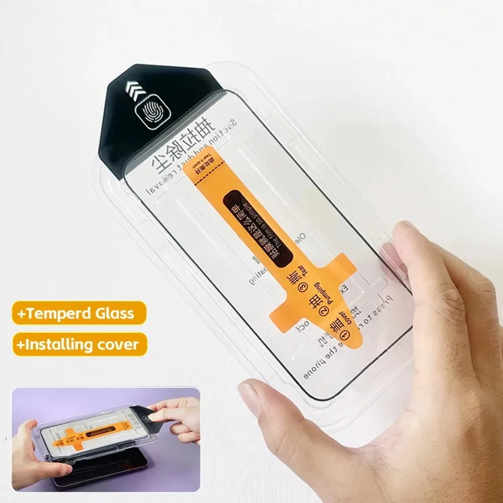 2 pezzi di vetro temperato senza polvere per Vivo iQOO 15 13 12 11 11S iQOO Z10 Turbo Pro Z10X protezione schermo