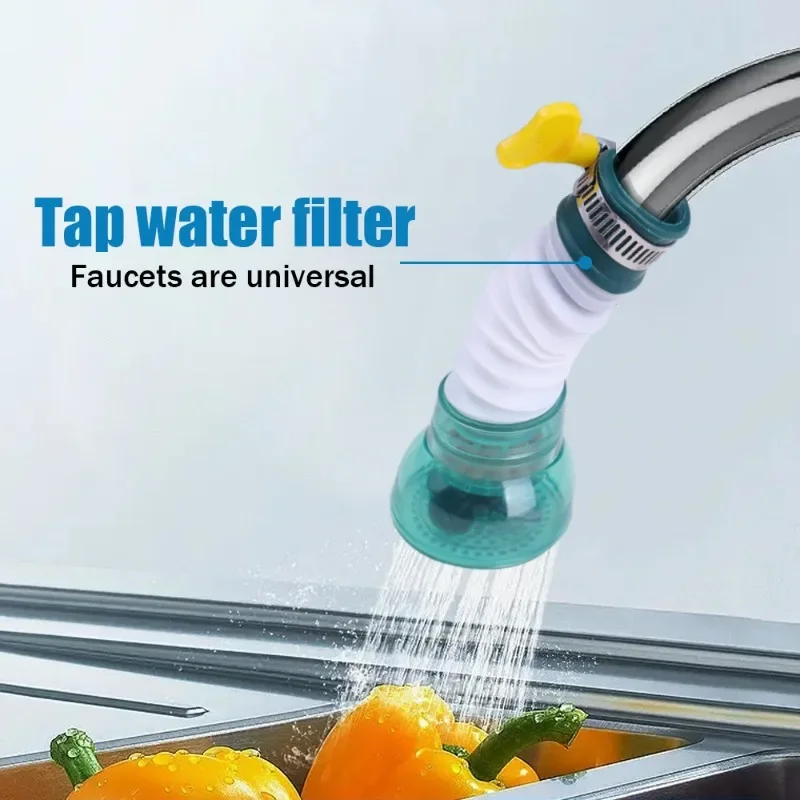 Universal 360-Grad-Drehung Wasserhahn Bubbler Schwenkbar Wasser Sparen Economizer Kopf Dusche Küche Wasserhahn Düse Adapter Waschbecken Zubehör