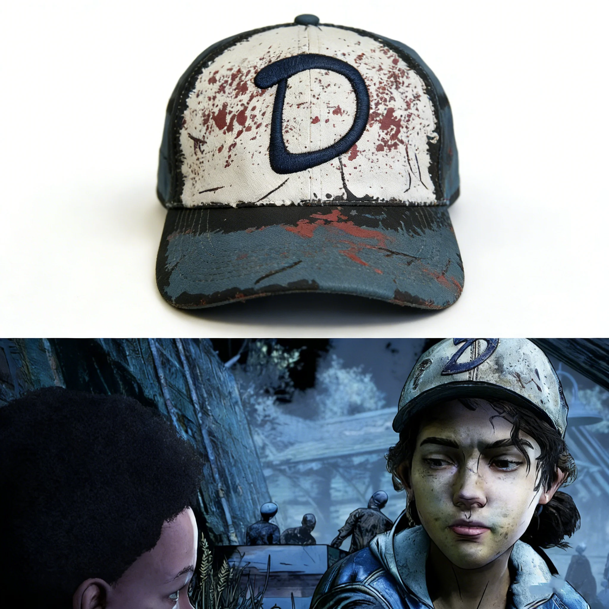 Anime Game Cosplay Clementine Hat The Walking Dead Adjustable Men Women Baseball Cap Unisex Cotton Sunshade Hat