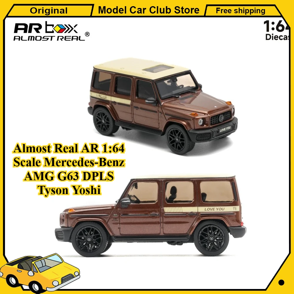 

Almost Real AR 1:64 Scale Mercedes-Benz AMG G63 DPLS Tyson Yoshi LOVE YOU Ccool Car Show Alloy Car Diecast Collection Model Toys