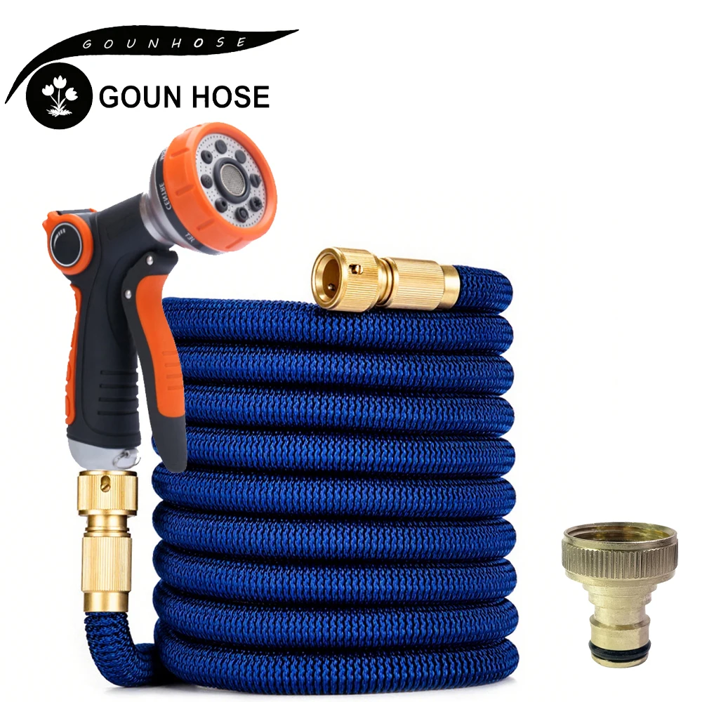 

Flexible Expandable Garden Hose High Pressure Nozzle Spraye Washer Gun Car Wash Hose Expandable Garden Water Rubber Hose 1PC﻿