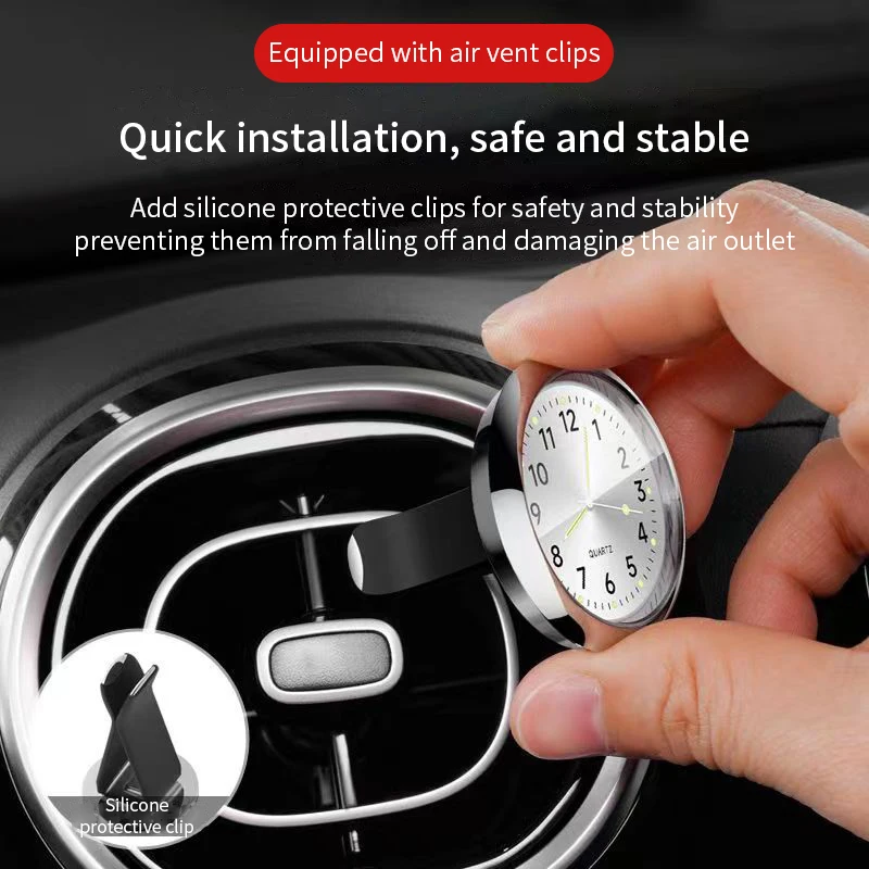 Mini Watch Mini Quartz Clock Light Emitting Electronic Clock Waterproof Bicycle Motorcycle Watch Dashboard Car Clock - view 4