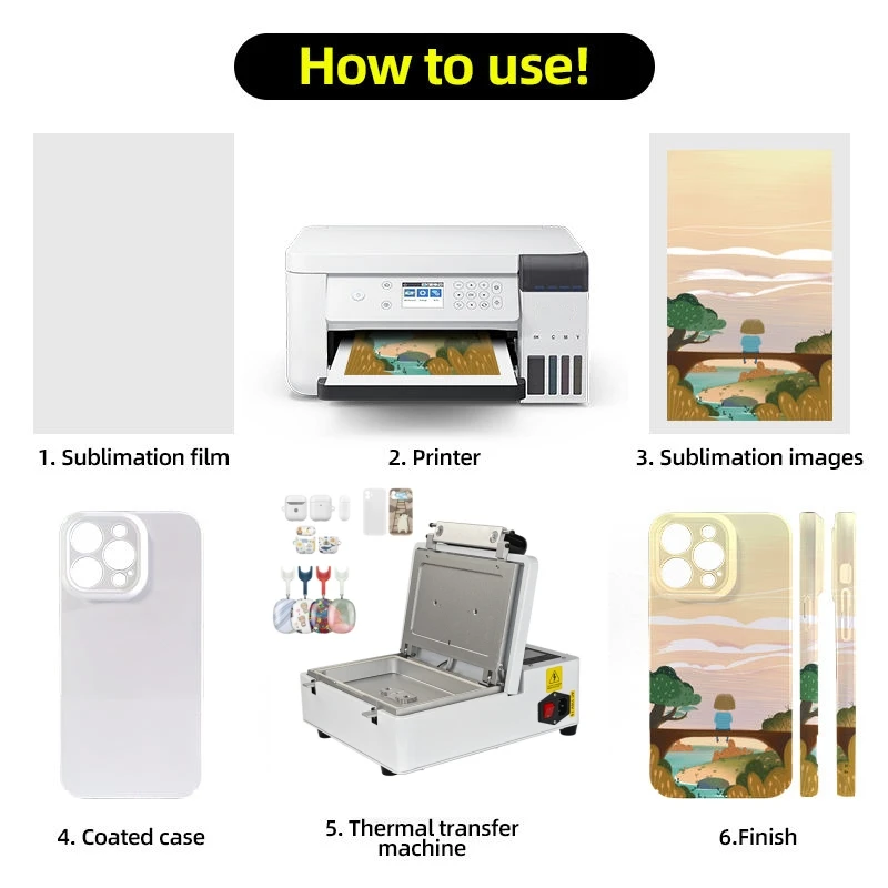 10 قطعة لينة شفافة ماتي فارغة نقل الحرارة ثلاثية الأبعاد التسامي طباعة فليم جراب هاتف كامل التفاف غطاء مخصص مع حماية الكاميرا