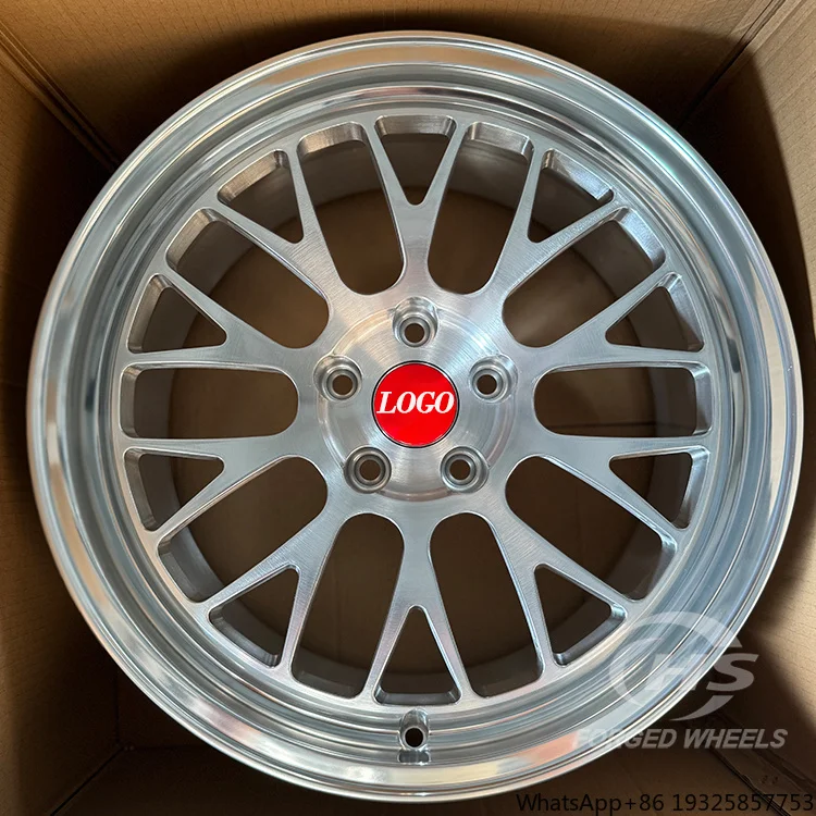 6061-T6 Custom Rims Forged Wheels Brushed Silver Polished Lip Multi Spoke Rims for  GT F80 F90 E46 F30 G80 M2 M3 M4