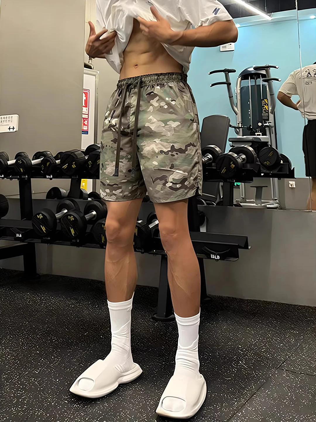 

Мужские летние камуфляжные шорты для активного отдыха, пляжа и спорта, повседневные, укороченные, Har M Haome Sle