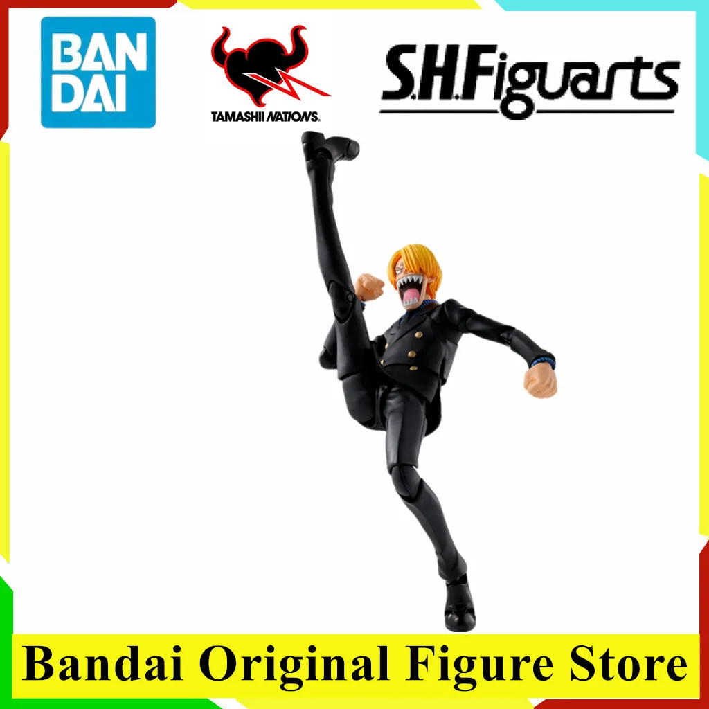 

Оригинальный BANDAI S.H.Figuarts SANJI ONE PIECE ROMANCE DAWN, экшн-фигурки, игрушки, коллекция моделей из ПВХ, аниме, подвижная шарнирная кукла, подарок