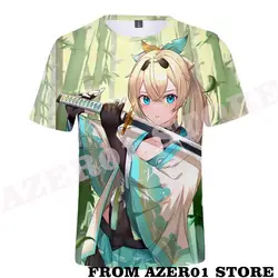 HOLOLIVE VTuber Kazama Iroh Merch Tee T-shirt Spring Summer Men/Women Street Clothes shirt Streetwear Tshirt