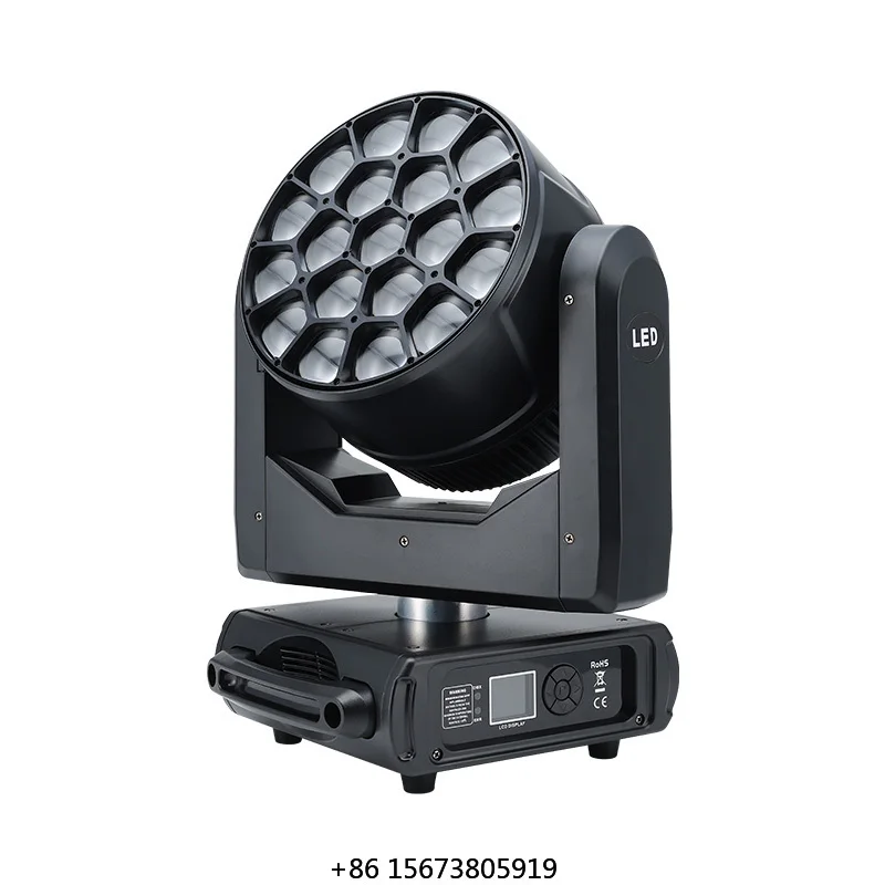 

Оптовая продажа: Светодиодный прожектор с эффектом «Большие пчелиные глаза» 19x40 Вт, RGBW, для заливающего освещения стен, вращающаяся голова, сценический светильник