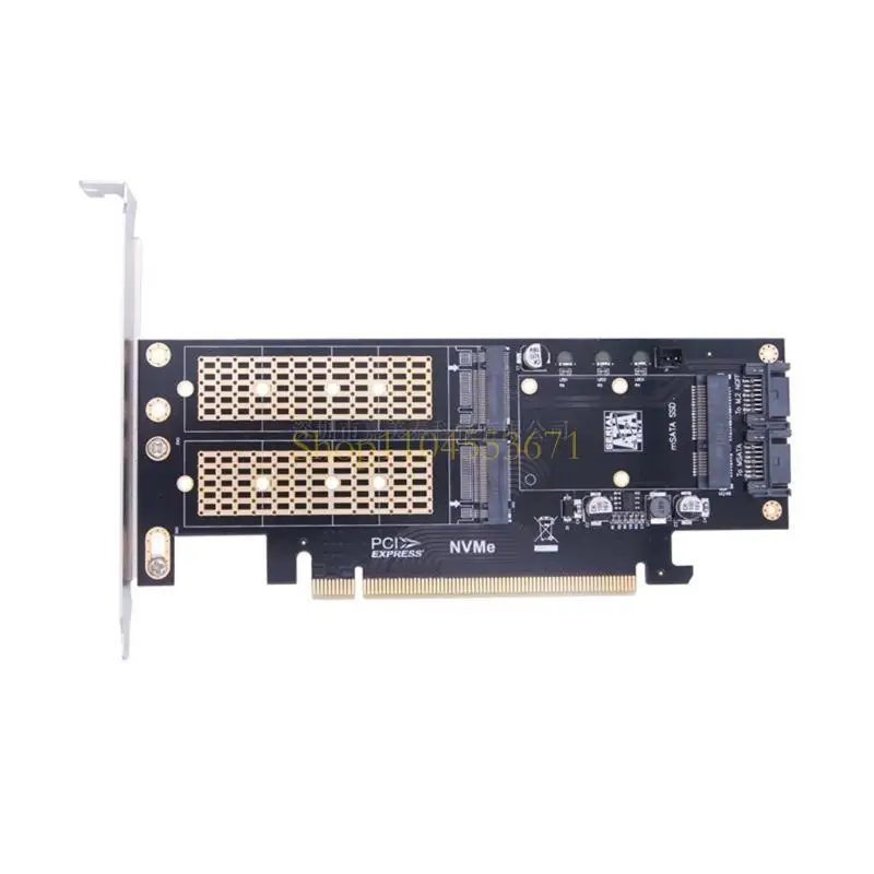 คอมพิวเตอร์ขายดีที่สุด B+M สำหรับคีย์ MSATA PCI-E การ์ดขยายสำหรับ M.2 ถึง PCI-E 4X สาม inone
