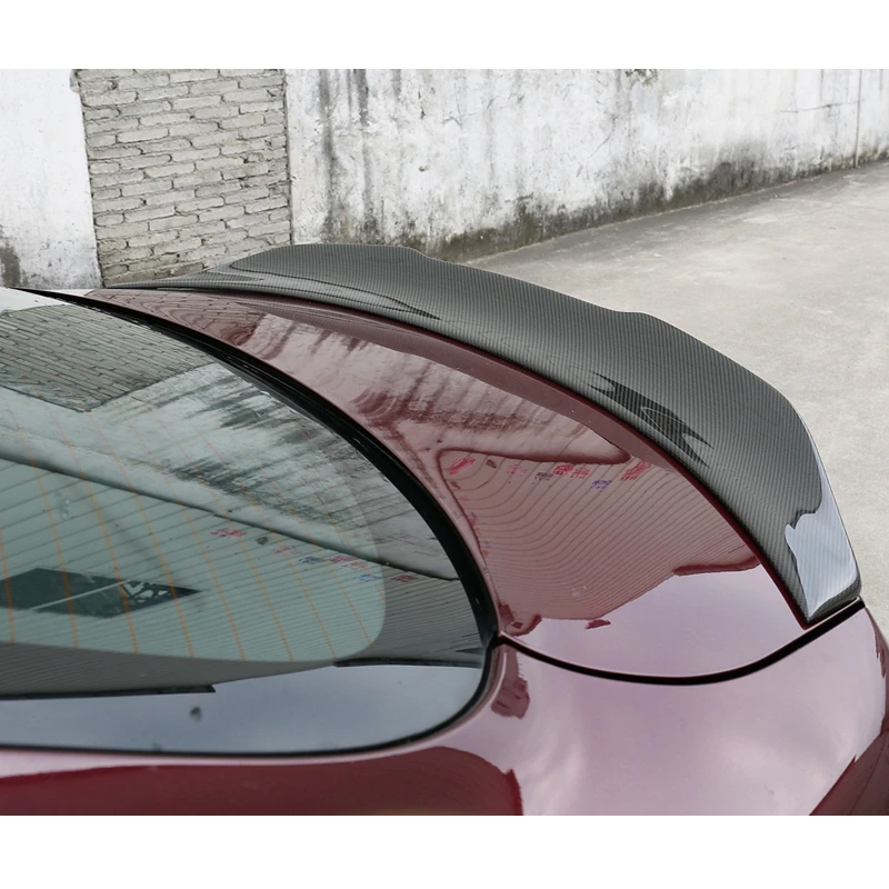 For Alfa Romeo Giulia Sedan Quadrifoglio Verde PSM Style Carbon fiber Rear Spoiler Trunk wing 2015 - UP FRP Forged carbon