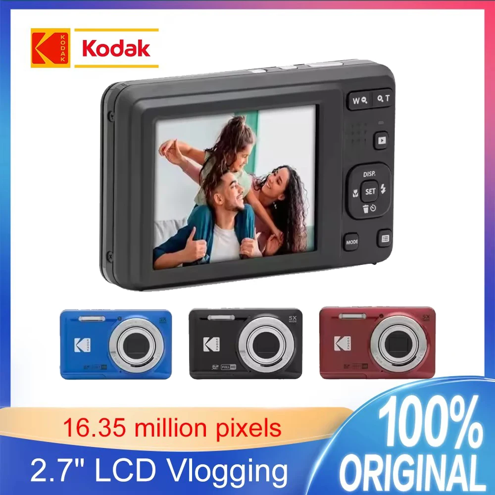 Original KODAK PIXPRO FZ55 16MP Digital Camera Optical Zoom 28mm