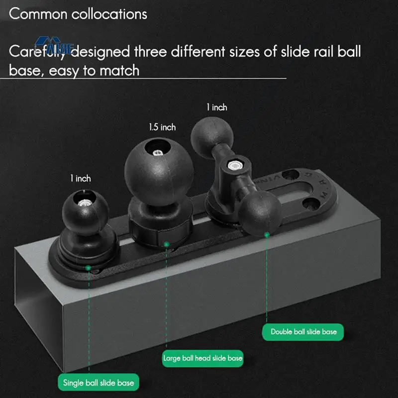 

A18E-4X Kayak Slide Track Rails Bracket DIY Accessories Fishing Rod Holder Mounting Base Rack Compatible RAM