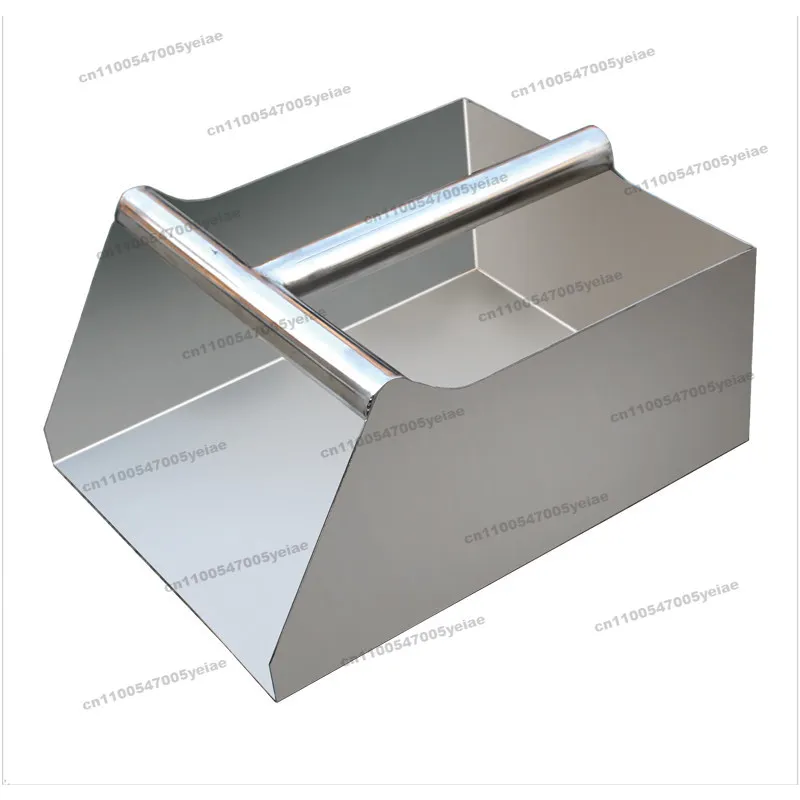 304 Stainless Steel Dustpan Supermarket Household Fork Fertilizer Sampling Shovel Ice Shovel Food Grain Feed Bucket