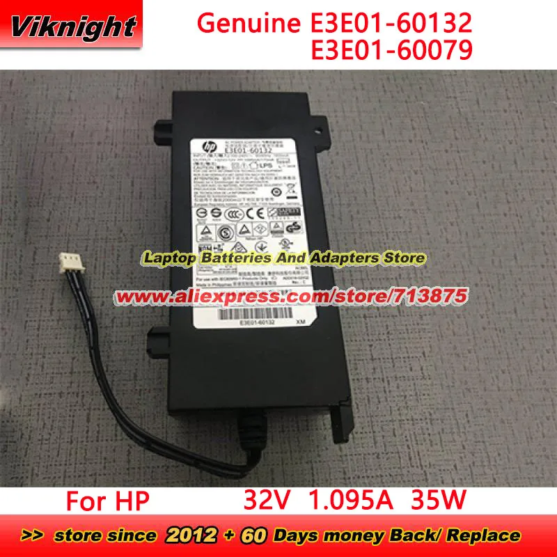 Genuine HP E3E01-60132 AC Adapter E3E01-60079 Charger +32V/+12V 1095mA/170mA 35W Power Adapter for HP OFFICEJET PRO 8210 8730