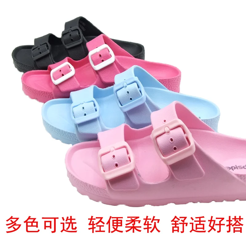 Fashion children lightweight soft-soled non-slip sandals and slippers buckle personality trend sandals beach teenager sandals