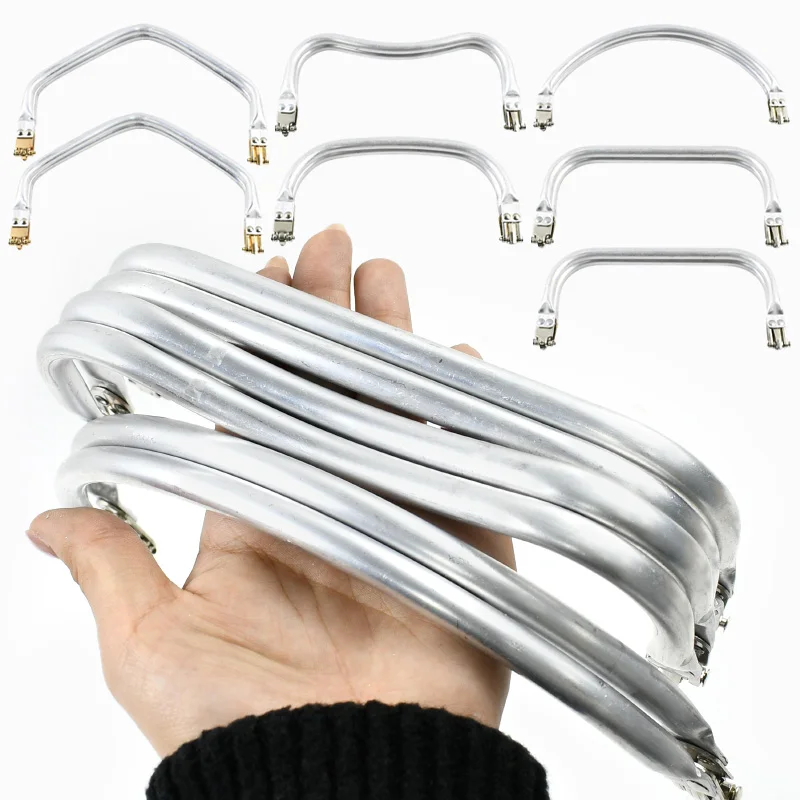 

2/4Pcs Bag Aluminium Handle Clasp Purse Frame Tube Wallet Metal Frames Buckle DIY Knapsack Clutch Parts Hardware Accessories