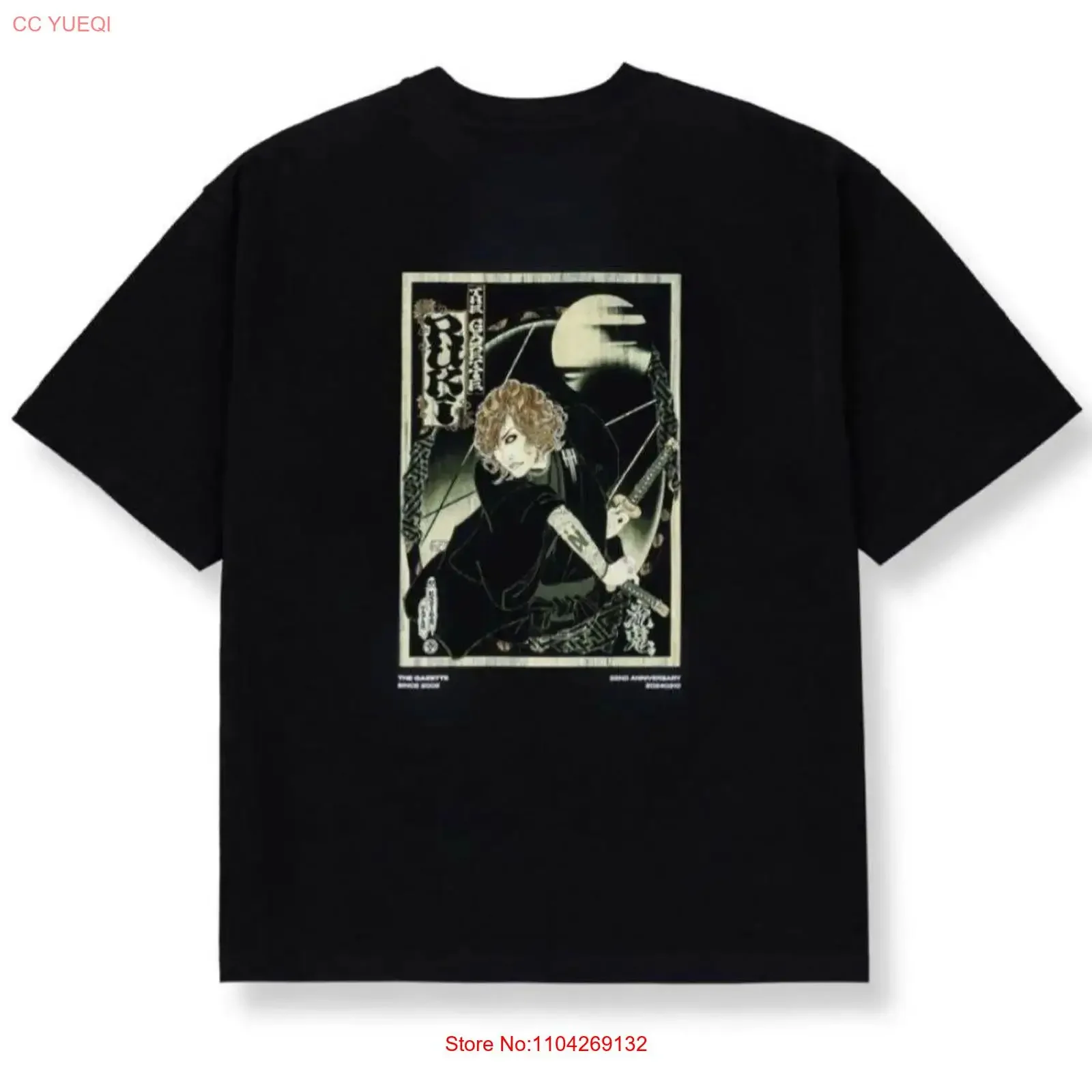 the GazettE Ruki T shirt vintage Washed designer clothes Stretched Top For Everyday Wear Soft streetwear Slightly Casual