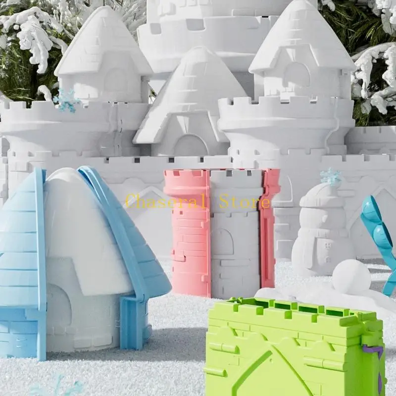 E7CE 漫画雪ボール作成ツール雪砂遊びツール冬の屋外ビーチボールメーカー子供のための屋外アクティビティ楽しいゲーム