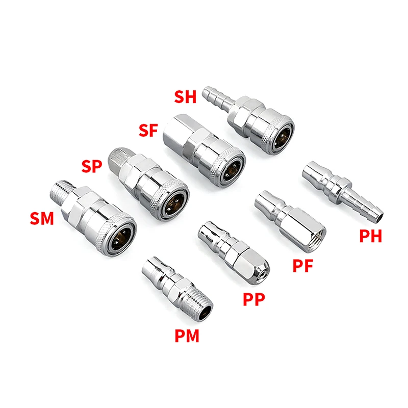 2 pçs/set Encaixe Pneumático Padrão Europeu UE Euro Tipo Acoplador Conector de Acoplamento Rápido