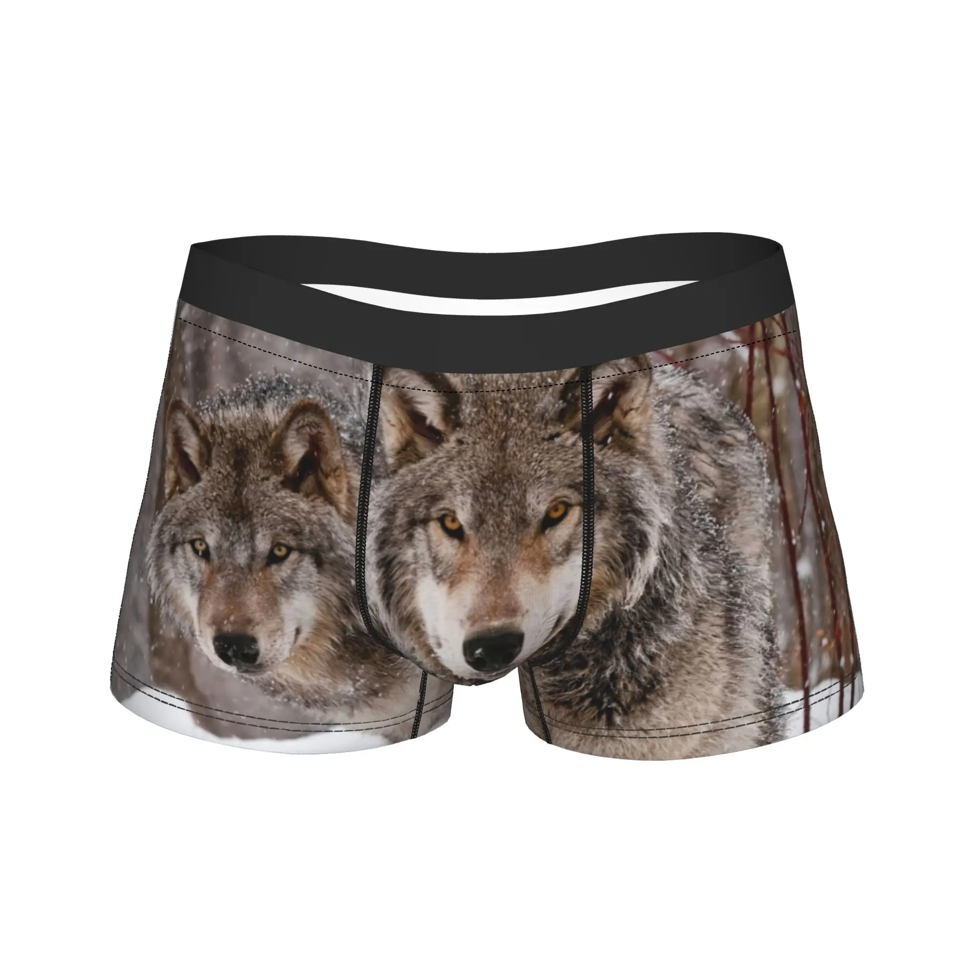 

Wolf Warrior Men Underwear Wolves Predator Boxer Briefs Shorts Panties Fashion Soft Underpants for Homme S-XXL